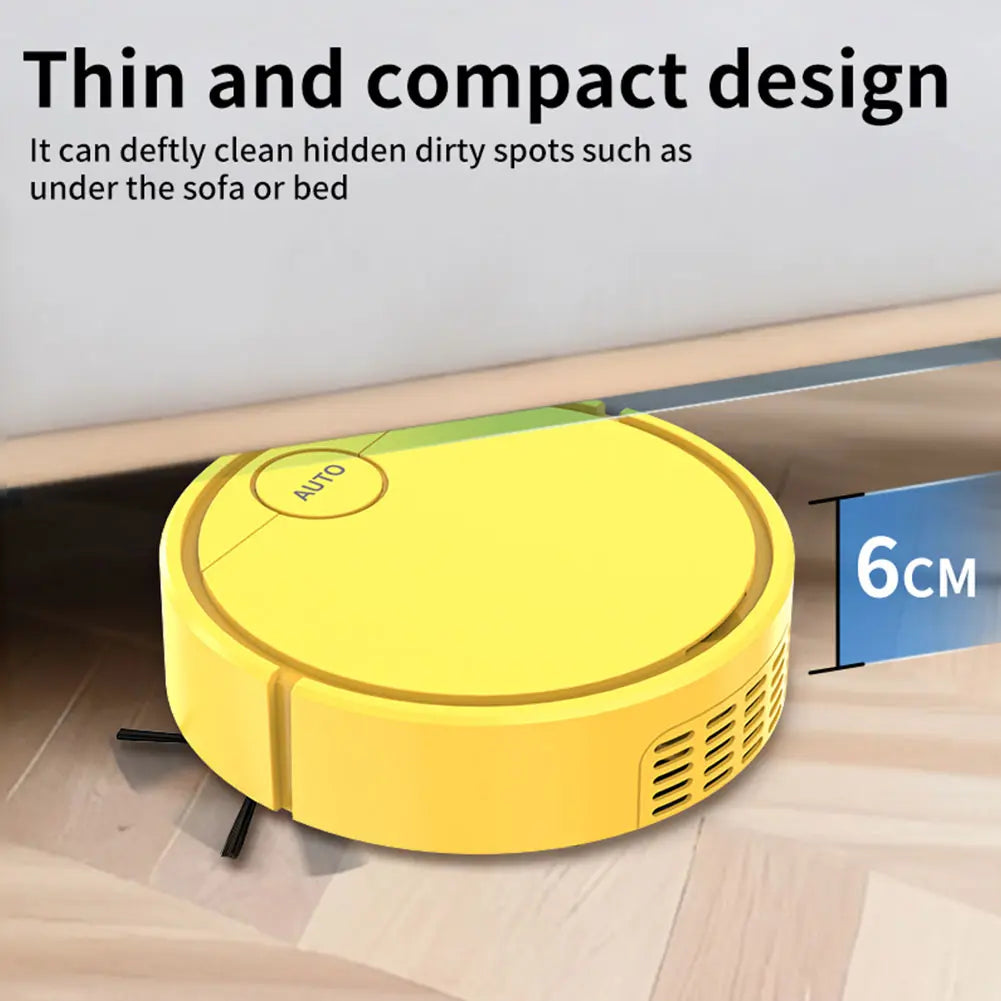 Compact Cordless Rechargeable Vacuum and Mop - Quiet Household Floor Care Tool, Wet Mopping Sweeper for Desktop & Floor Cleaning, Hair & Dust Particle Pickup