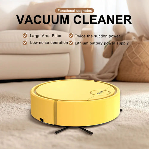 Compact Cordless Rechargeable Vacuum and Mop - Quiet Household Floor Care Tool, Wet Mopping Sweeper for Desktop & Floor Cleaning, Hair & Dust Particle Pickup