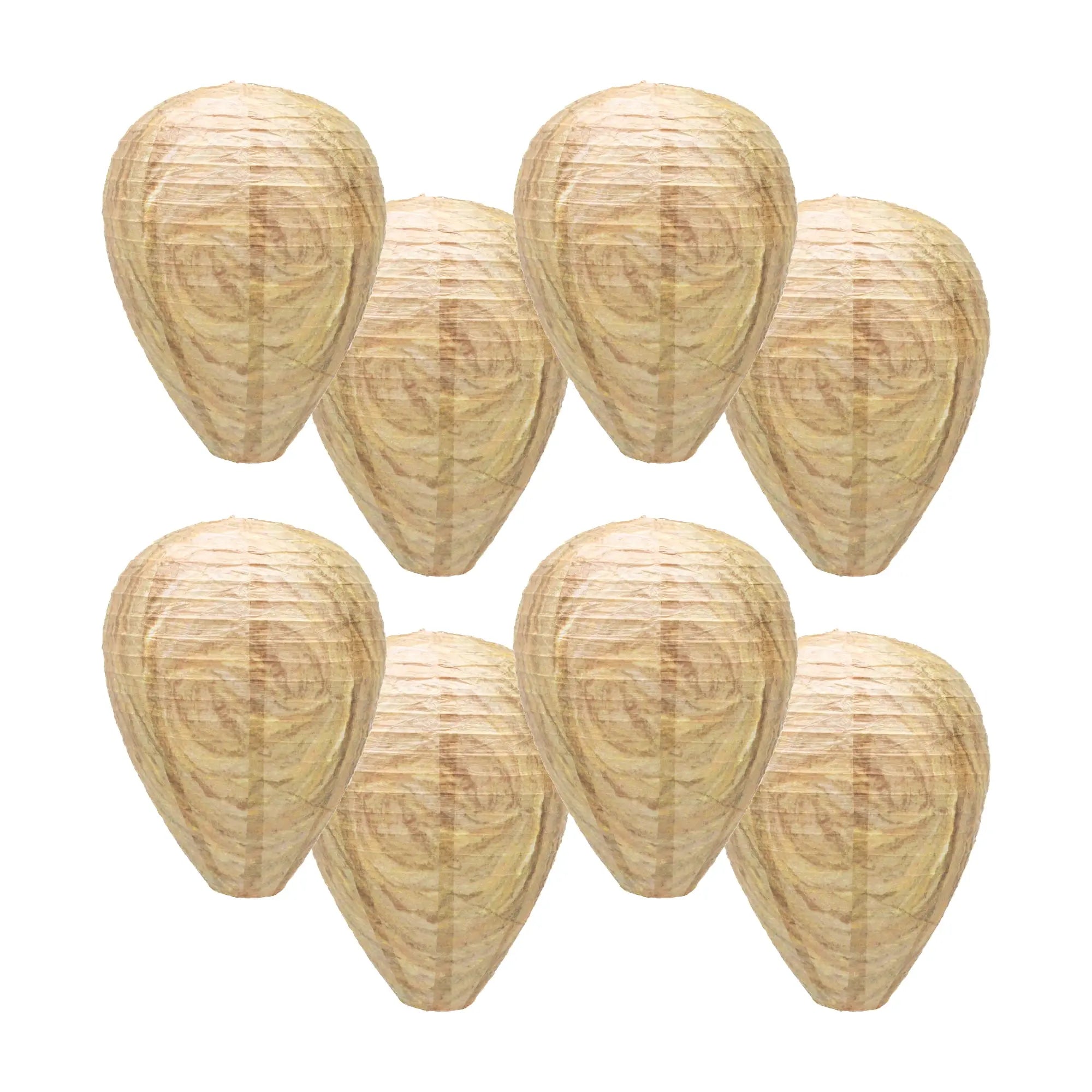 Best Bee Brothers Wasp Deterrent Hives 2 Decoy Nests for Wasps & Yellowjackets Outdoor Garden Wood Protection Natural Wax Paper Collapsible Design