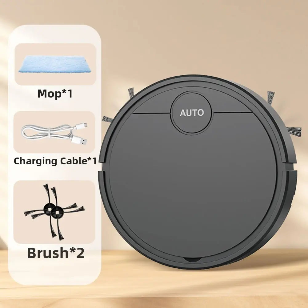 Compact Cordless Rechargeable Vacuum and Mop - Quiet Household Floor Care Tool, Wet Mopping Sweeper for Desktop & Floor Cleaning, Hair & Dust Particle Pickup