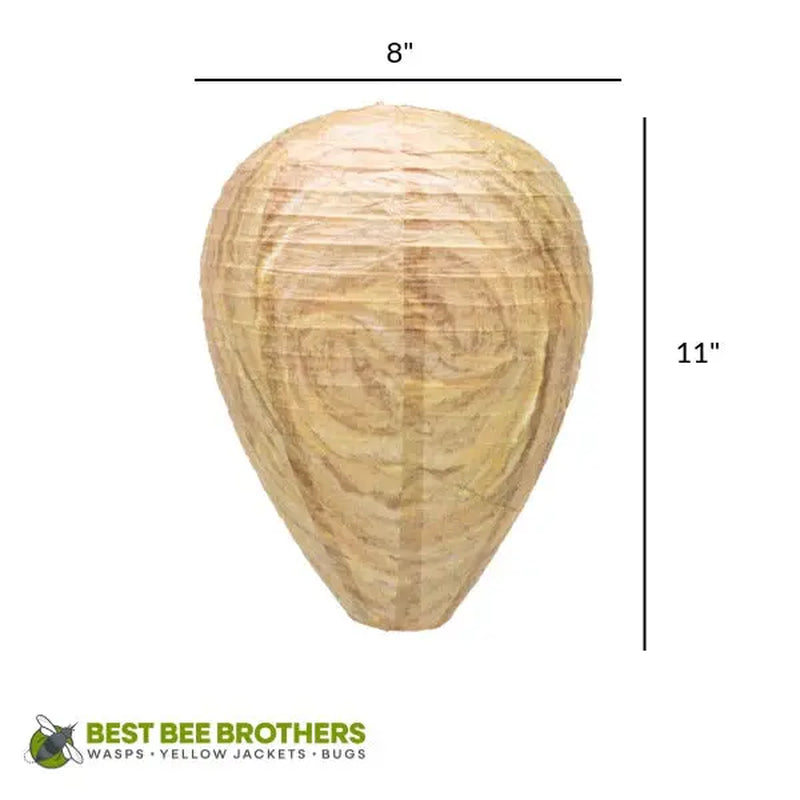 Best Bee Brothers Wasp Deterrent Hives 2 Decoy Nests for Wasps & Yellowjackets Outdoor Garden Wood Protection Natural Wax Paper Collapsible Design