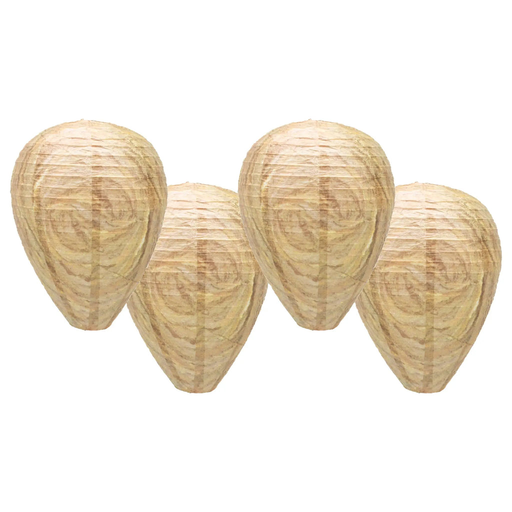 Best Bee Brothers Wasp Deterrent Hives 2 Decoy Nests for Wasps & Yellowjackets Outdoor Garden Wood Protection Natural Wax Paper Collapsible Design